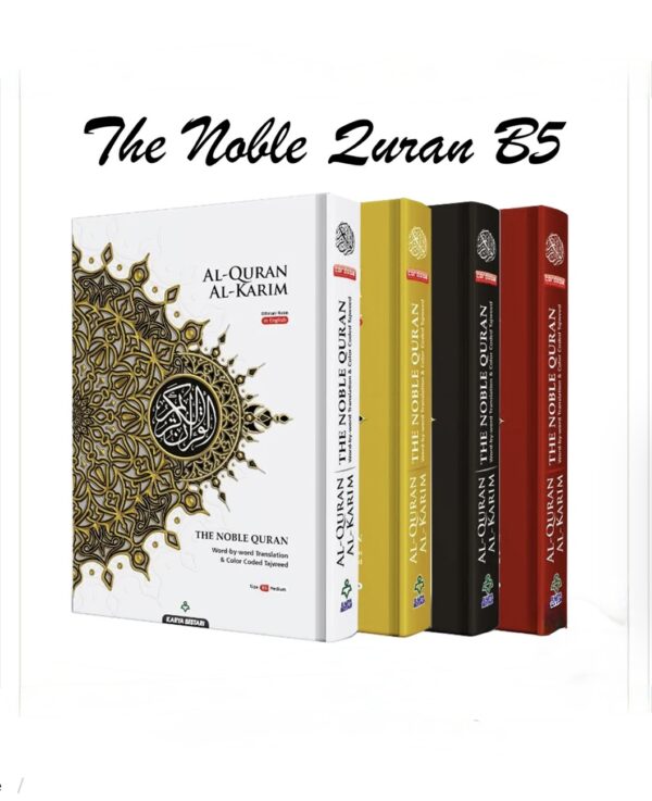 Maqdis Al-Quran Al Kareem Word by Word The Noble Quran Colour Coded Tajweed B5 Size