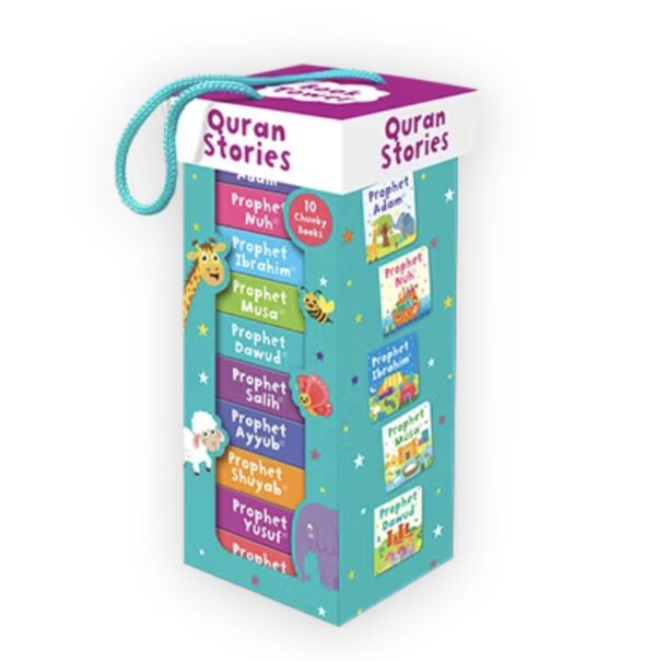 QURAN STORIES BOOK TOWER (SET OF 10 CHUNKY BOARD BOOKS)